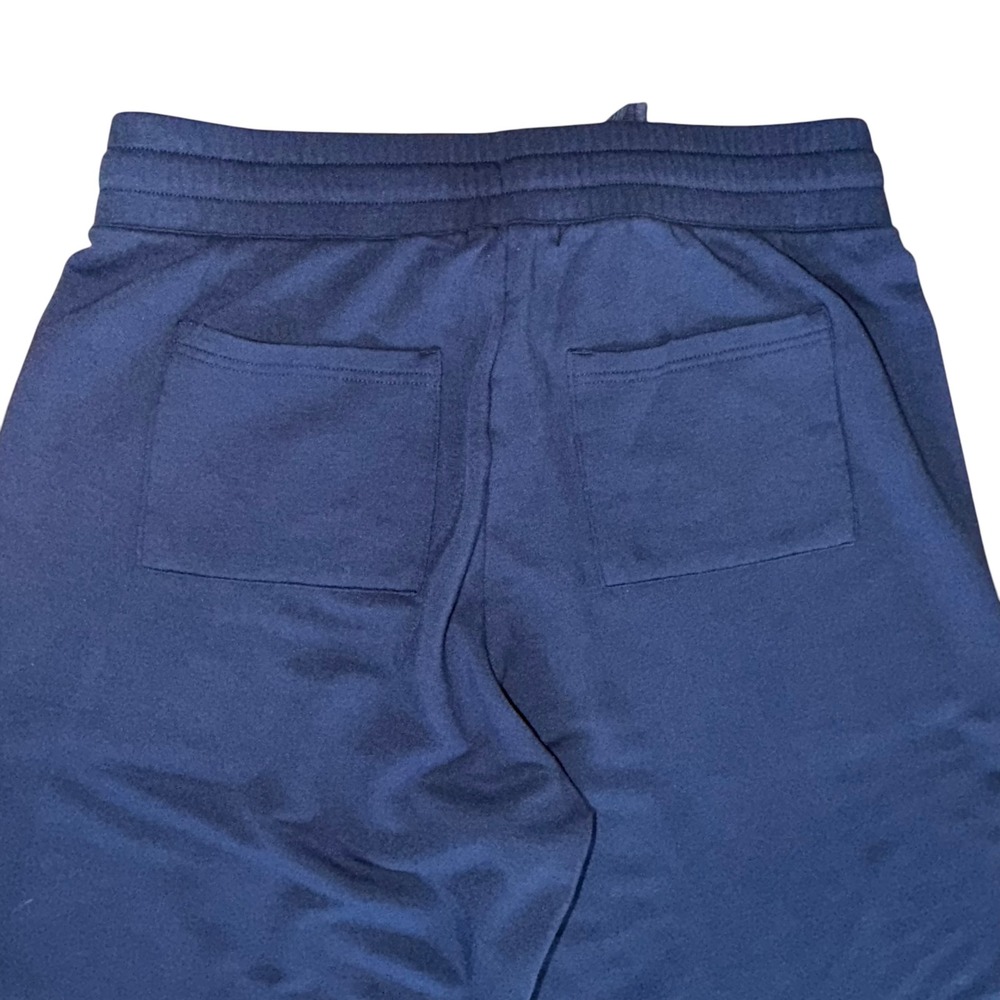 Quince SuperSoft Fleece Cropped Wide Leg Pants Navy Blue Medium M - Picture 9 of 9